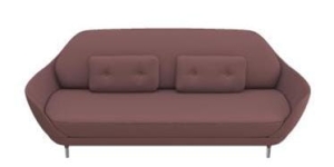 Sofa FAVN JH3 FRITZ HANSEN tapicerka STEELCUT TRIO