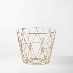 Kosz druciany WIRE ferm Living Brass  L ostatnie sztuki!