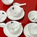Zestaw filiżanek UNDRESSED biała porcelana Pols Potten 