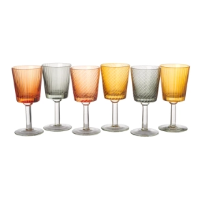 Zestaw kieliszków do wina LIBRARY brązowy Pols Potten 