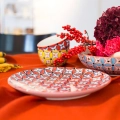 Zestaw dużych talerzy obiadowych HIPPY ceramiczny Pols Potten 