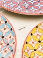 Zestaw dużych talerzy obiadowych HIPPY ceramiczny Pols Potten 