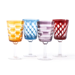 Zestaw kieliszków do wina TUBULAR kolorowy Pols Potten 