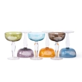 Zestaw kieliszków PEONY COUPE kolorowy Pols Potten