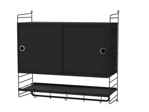 Konfiguracja BEDROOM F czarny jesion/czarna String Furniture 