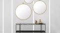 Konsola TS Consol 2 Marble+Black Tray  Gubi 
