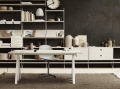 Komoda przeszklona przesuwane drzwi jesion STRING Furniture