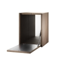 Mała szafka uchylane drzwi orzech STRING Furniture  