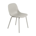 Krzesło ogrodowe ze stalowymi nogami Fiber Outdoor Side Chair Muuto różne warianty