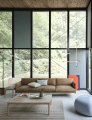 Kanapa Outline 3,5-osobowa, polerowany aluminium Muuto 