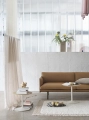 Kanapa Outline 3,5-osobowa, polerowany aluminium Muuto 