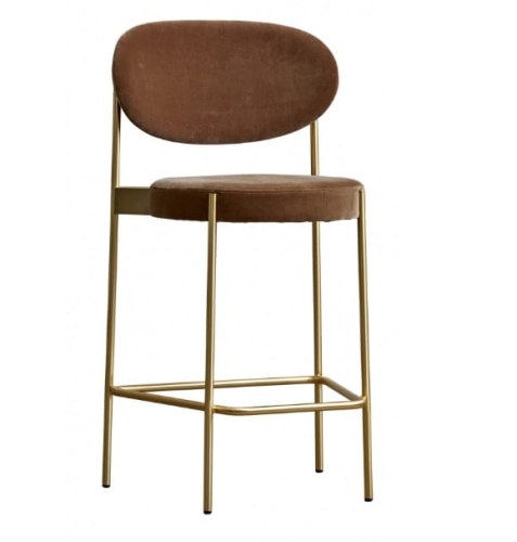 Krzesło  barowe SERIES 430 65 cm mosiądz VERPAN 