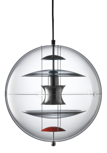  Lampa wisząca VP GLOBE kolorowe szkło VERPAN