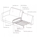 Sofa Vivole 2,5 Os. Open End Smooth Laural Green Tenksom