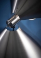 Lampa Stołowa Brushed Stainless Steel Peel Frandsen 