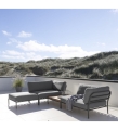SOFA MODUŁOWA OGRODOWA LEWA LEVEL HOUE - DARK GREY / BASIC, NA ZEWNĄTRZ HOUE