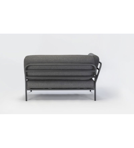 SOFA MODUŁOWA OGRODOWA LEWA LEVEL HOUE - DARK GREY / BASIC, NA ZEWNĄTRZ HOUE