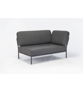 SOFA MODUŁOWA OGRODOWA PRAWA LEVEL HOUE - DARK GREY / BASIC, NA ZEWNĄTRZ HOUE