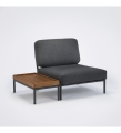 FOTEL MODUŁOWY OGRODOWY LEVEL HOUE - DARK GREY / BASIC, NA ZEWNĄTRZ HOUE