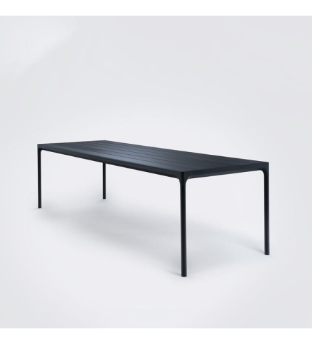 STÓŁ OGRODOWY FOUR HOUE - 270X90CM, CZARNY, NA ZEWNĄTRZ HOUE