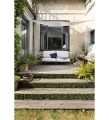 SOFA MODUŁOWA OGRODOWA LEWA LEVEL HOUE - SOOTY GREY / SUNBRELLA, NA ZEWNĄTRZ HOUE