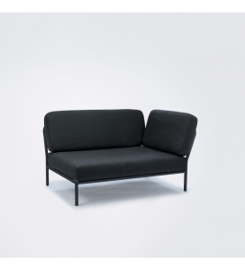 SOFA MODUŁOWA OGRODOWA PRAWA LEVEL HOUE - SOOTY GREY / SUNBRELLA, NA ZEWNĄTRZ HOUE