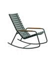 KRZESŁO BUJANE RECLIPS ROCKING CHAIR HOUE Z BAMBUSOWYMI PODŁOKIETNIKAMI NA ZEWNĄTRZ HOUE różne warianty