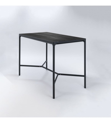 STÓŁ BAROWY FOUR HOUE - 160X90CM, CZARNY, NA ZEWNĄTRZ HOUE