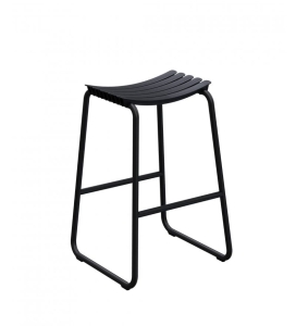 HOKER RECLIPS BAR STOOL HOUE - CZARNY, NA ZEWNĄTRZ 