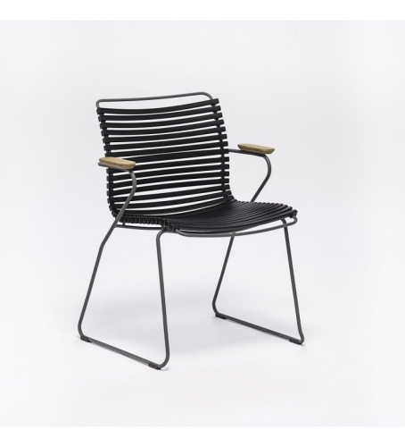 KRZESŁO OGRODOWE CLICK DINING CHAIR Z PODŁOKIETNIKAMI HOUE NA ZEWNĄTRZ różne warianty