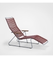 LEŻAK OGRODOWY REGULOWANY CLICK SUNLOUNGER HOUE NA ZEWNĄTRZ różne warianty