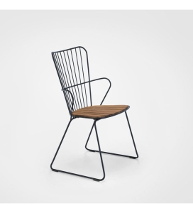 KRZESŁO JADALNIANE PAON DINING CHAIR HOUE - Z BAMBUSOWYM SIEDZISKIEM  NA ZEWNĄTRZ różne warianty
