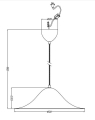 Lampa wisząca HANS 50 biały Pholc 