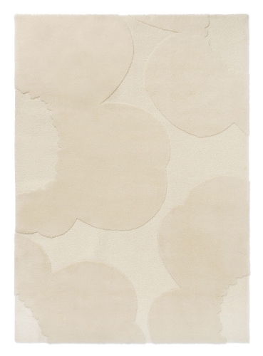 Kremowy Dywan Nowoczesny w Kwiaty - ISO UNIKKO NATURAL WHITE 132301 Louis de Poortere  różne warianty 