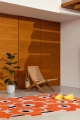 Dywan Beżowo Pomarańczowy Nowoczesny w Kwiaty - UNIKKO ORANGE RED 132403 Louis de Poortere  różne warianty 