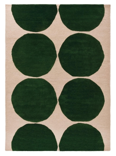 Beżowo Zielony Dywan Geometryczny - ISOT KIVET GREEN 132507 Louis de Poortere  różne warianty 