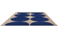Beżowo Niebieski Dywan Geometryczny - ISOT KIVET BLUE 132508 Louis de Poortere  różne warianty 