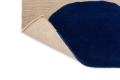Beżowo Niebieski Dywan Geometryczny - ISOT KIVET BLUE 132508 Louis de Poortere  różne warianty 
