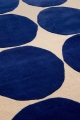 Beżowo Niebieski Dywan Geometryczny - ISOT KIVET BLUE 132508 Louis de Poortere  różne warianty 