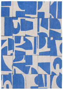 Geometryczny Beżowo Niebieski Dywan - PAPERCUT CAMPANULA 9358 Louis de Poortere  różne warianty 