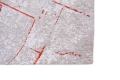 Szaro Czerwony Dywan Nowoczesny - CITIES AMSTERDAM ORANGE CUT 9323 Louis de Poortere  różne warianty 