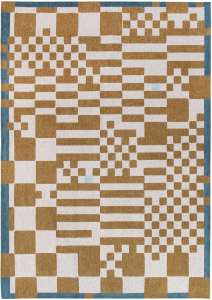 Geometryczny Beżowy Dywan - CHESS HONEY 9338 Louis de Poortere  różne warianty  