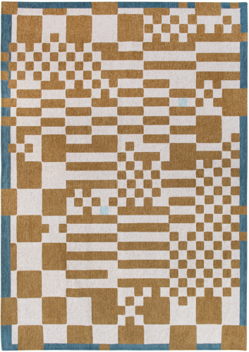 Geometryczny Beżowy Dywan - CHESS HONEY 9338 Louis de Poortere  różne warianty  