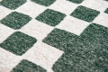 Geometryczny Zielono - Beżowy Dywan - CHESS DEEP GREEN 9339 Louis de Poortere  różne warianty   