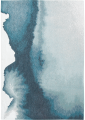 Nowoczesny Niebieski Dywan - LAGOON INKJET 9332 Louis de Poortere  różne warianty  