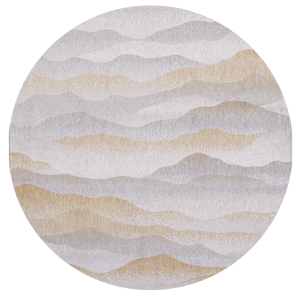 Okrągły Nowoczesny Żółty Dywan - HIMALAYA SUMMER ROUND 9380 240 x 240 cm Louis de Poortere