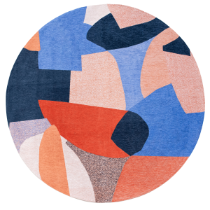 Okrągły Abstrakcyjny Kolorowy Dywan – SHAPES CARPE DIEM ROUND 9368 240 x 240 cm Louis de Poortere 
