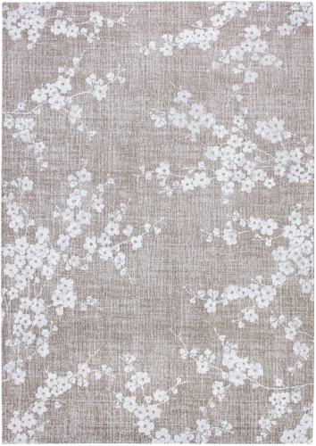 Beżowy Dywan w Kwiatki - SAKURA MORNING MIST 9373 Louis de Poortere  różne warianty  