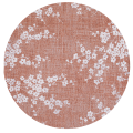 Okrągły Różowy Dywan w Kwiatki - SAKURA COPPER PINK ROUND 9371 Louis de Poortere  różne warianty 