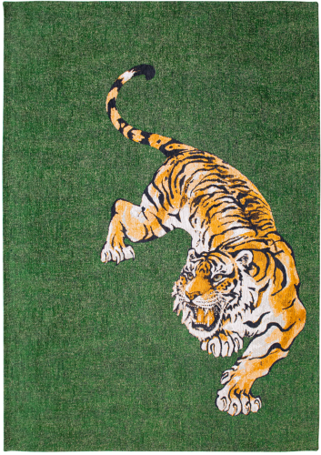 Zielony Dywan Nowoczesny - POP TIGER GREEN ON FIRE 9388 Louis de Poortere  różne warianty 
